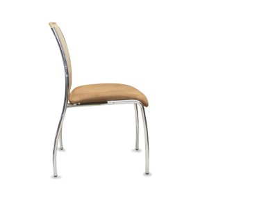 bej deri ofis koltuğu. izole