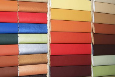 Color guide of leather close up clipart