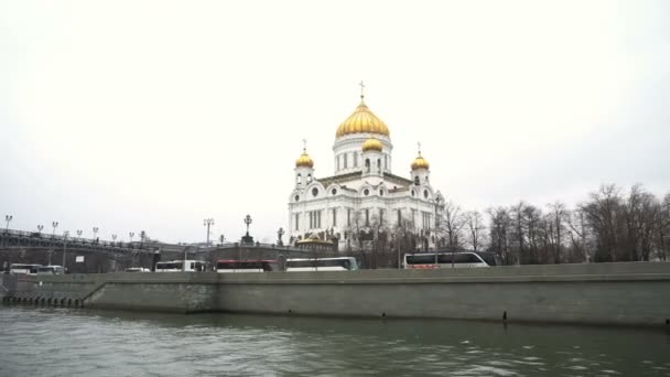 View on Cathedral of Christ the Savior — Stock Video