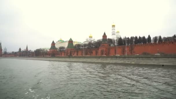 Vista Palácio Grande Kremlin — Vídeo de Stock