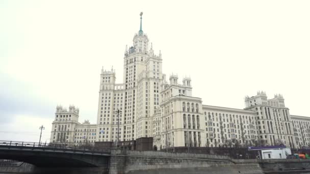 Recorrido Turístico Por Río Moscú — Vídeo de stock