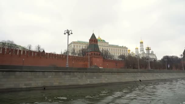 Перегляд grand кремлівського палацу — стокове відео