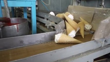 Konveyör otomatik satırları dondurma imalatı için