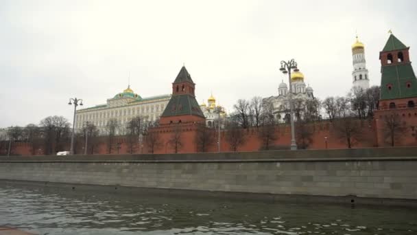 Vista del Palacio del Gran Kremlin — Vídeo de stock