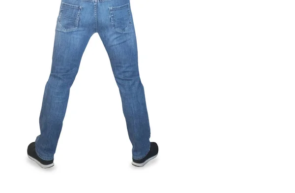 Homme en jeans vue de dos — Photo