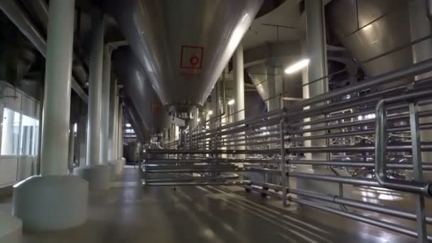 Mosca Federazione Russa Ottobre 2017 Produzione Birra Dipartimento Fermentazione — Video Stock