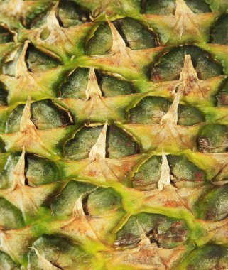 Olgun taze ananas dokusuna kadar yakın