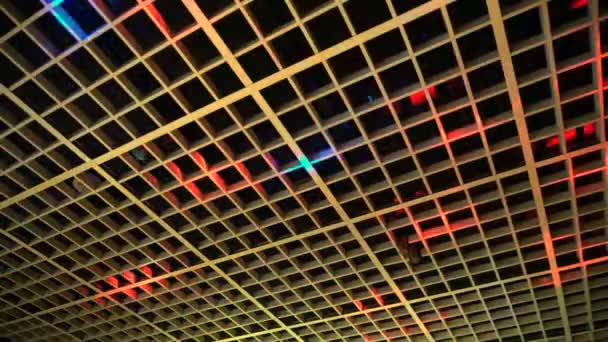 迪斯科灯展 舞台彩灯与激光 — 图库视频影像