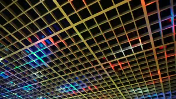 Disco Light Show Stage Kolorowe Światła Laserem — Wideo stockowe