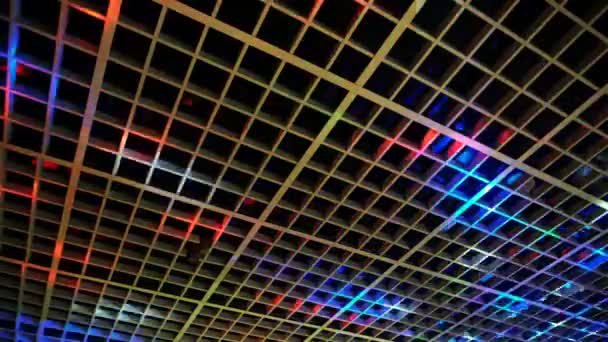Disco Lichtshow Stage Kleurenverlichting Met Laser — Stockvideo
