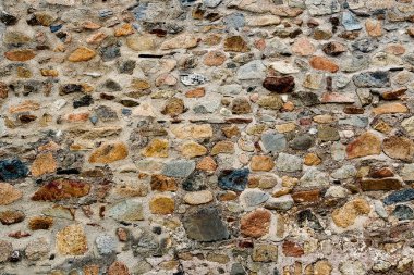 Eski bir taş duvar closeup çekim