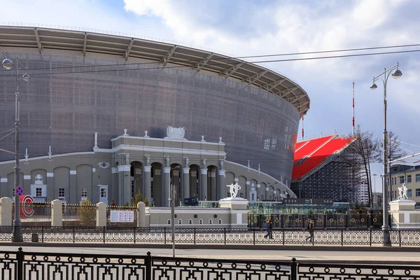 Ekaterimburgo, Rusia 01 de mayo de 2018. El nuevo estadio para el campeonato mundial de fútbol 2018 (fútbol ). — Foto de Stock