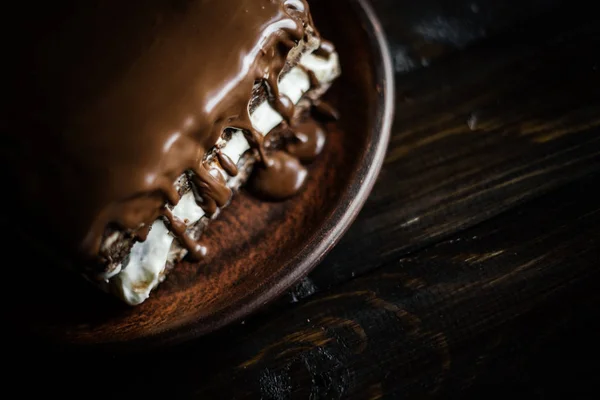 Délicieux gâteau au chocolat maison — Photo