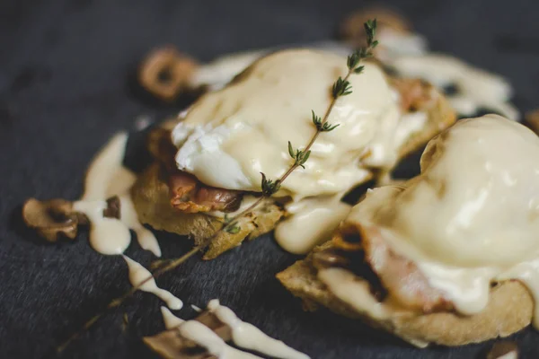 Deliciosos ovos Benedict — Fotografia de Stock