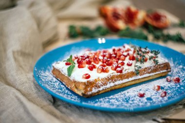 Taze pişmiş waffle Narlı