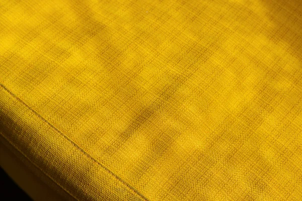 Vzor Žlutá Textura Textilní Pohovka Pozadí — Stock fotografie