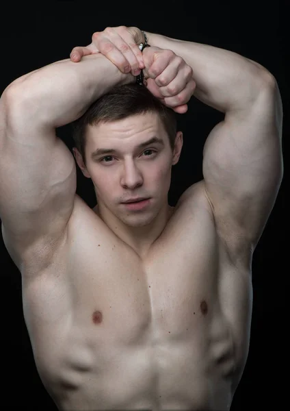 Portret van bodybuilder — Stockfoto