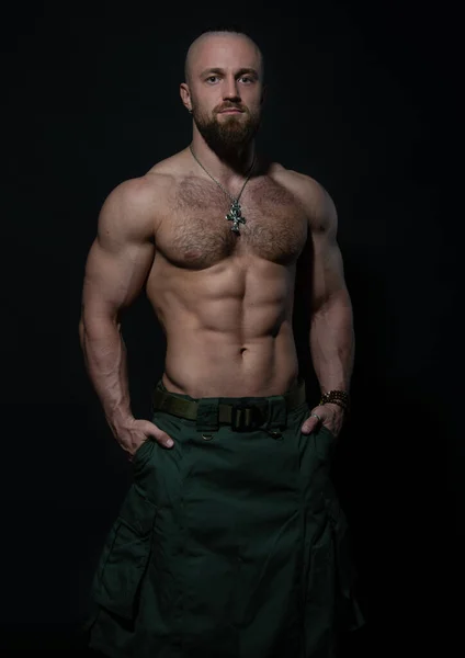 Modelo Masculino Musculoso Kilt — Foto de Stock