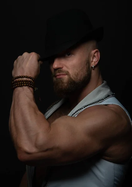 帽子をかぶった男性ダンサー — ストック写真