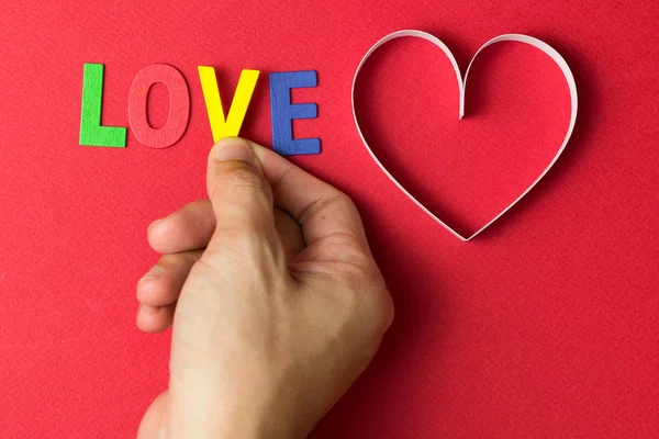 Amor y forma de corazón para el tema de San Valentín — Foto de Stock