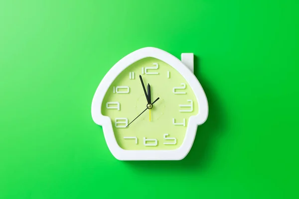 Green alarm clock — Stock Photo, Image