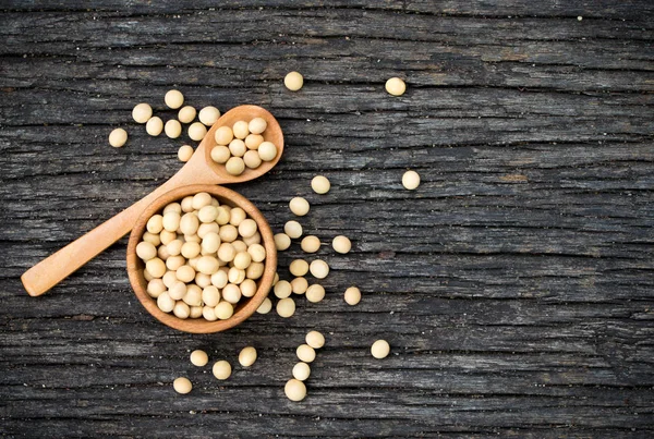 Heap of soya beans — Stock Photo, Image