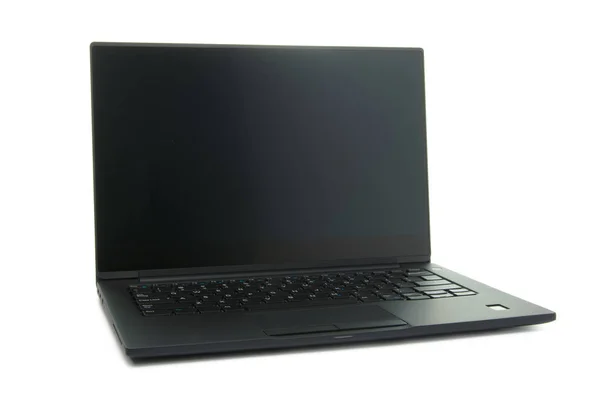 Schwarzer Laptop-Computer — Stockfoto