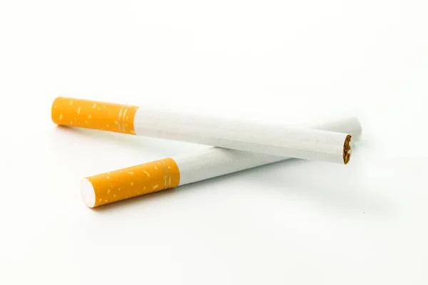 Dvě cigarety zblízka — Stock fotografie