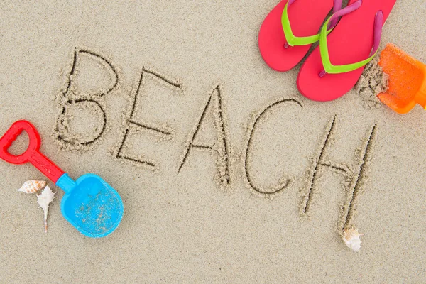 Férias de verão na praia — Fotografia de Stock