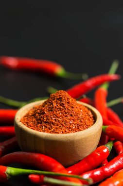 Kırmızı biber ve kırmızı biber pul