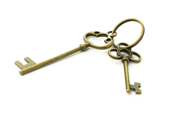 Two antique keys — Stock Photo, Image