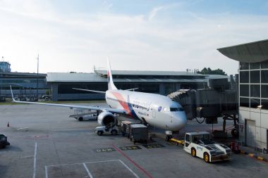Malezya Hava Yolları'nın airbus kapıda
