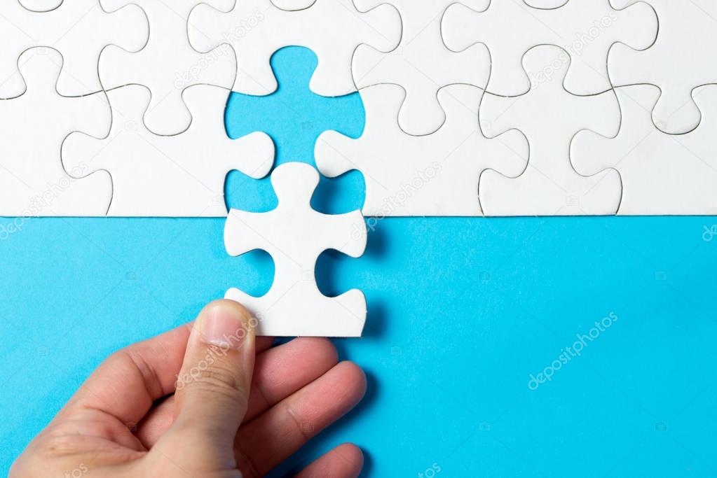 White jigsaw puzzle