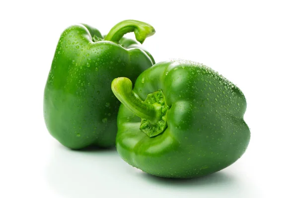Green bell peppers — Stock Photo, Image