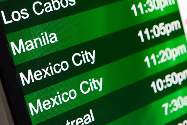 Horario de vuelo aeropuerto — Foto de Stock