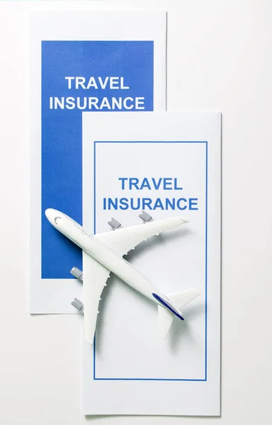 Folletos de seguros de viaje —  Fotos de Stock