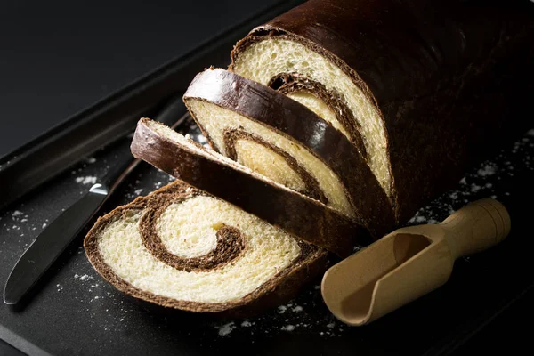 Pão de chocolate caseiro — Fotografia de Stock