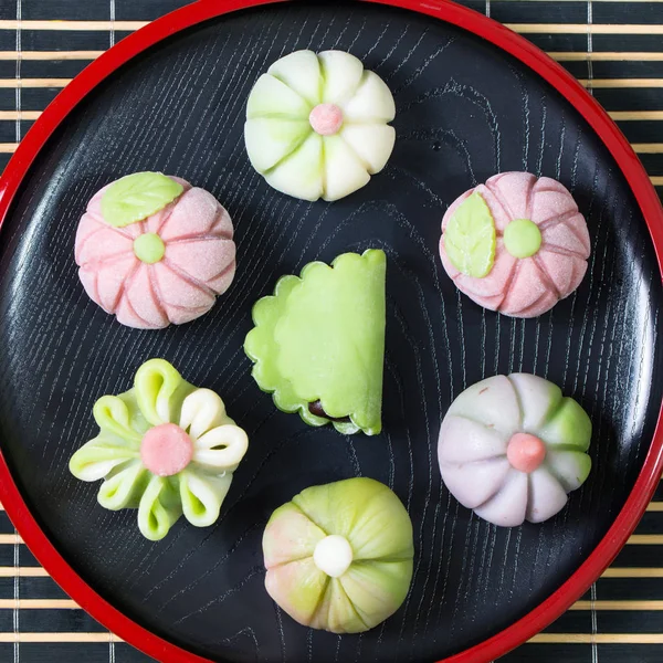 Confeitaria tradicional japonesa wagashi — Fotografia de Stock