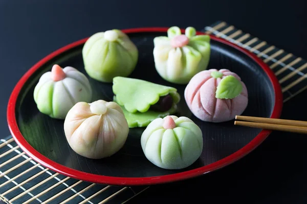 Wagashi tradisional manisan Jepang — Stok Foto