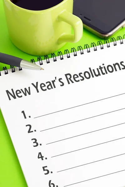 New year's resoluties concept — Stockfoto