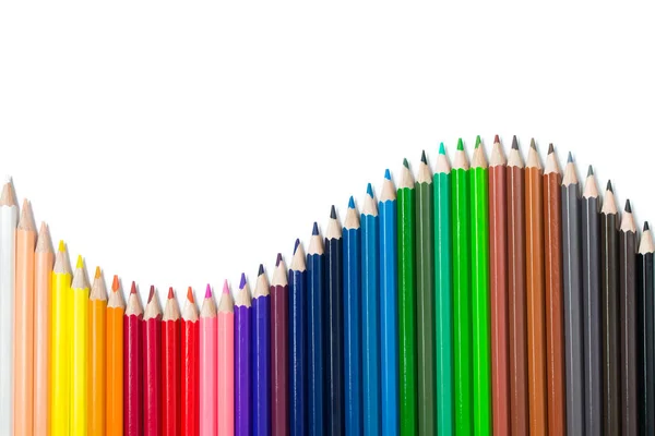 Олівці набору кольорів — стокове фото