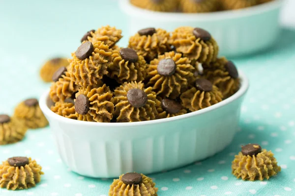 Káva čokoládové čip cookie — Stock fotografie