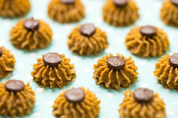 Kaffe chokolade chip cookie - Stock-foto