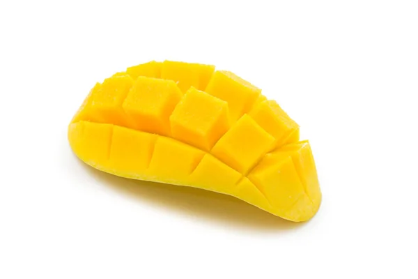 Fetta di mango tagliata a cubetti — Foto Stock