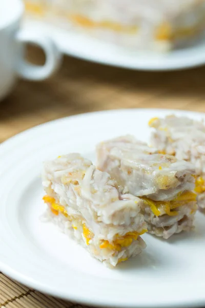 Homemade yam pumpkin cake — Stock Photo, Image