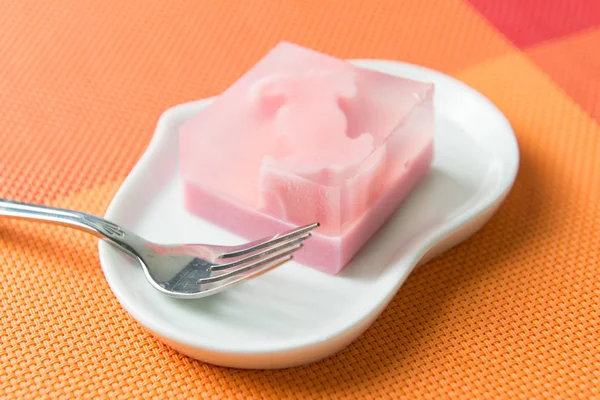 Doces de sobremesa de geleia coloridos — Fotografia de Stock