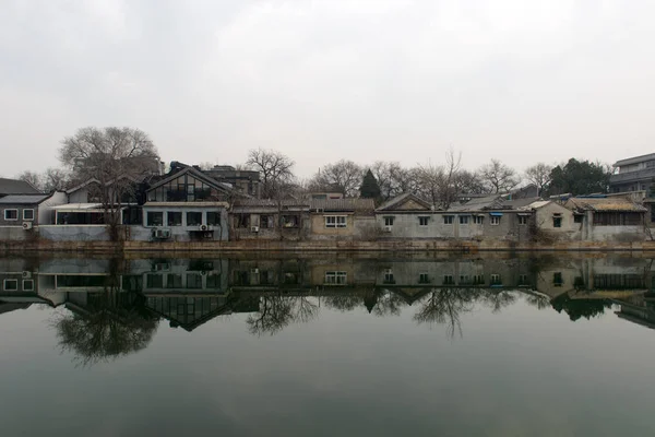 Oude stenen dorp van China in Peking — Stockfoto