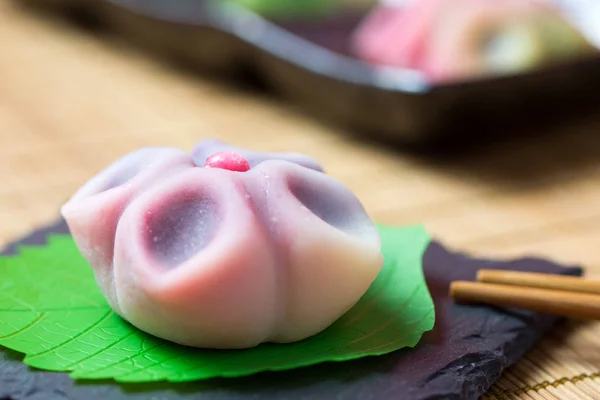 Japanese traditional confectionery wagashi — Stock Photo, Image