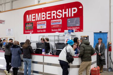Costco müşteri hizmetleri ve üyelik sayacı