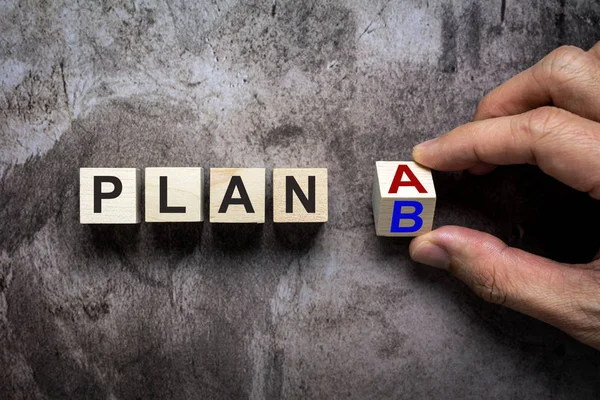 Plan A or B conceptual — Stock Photo, Image